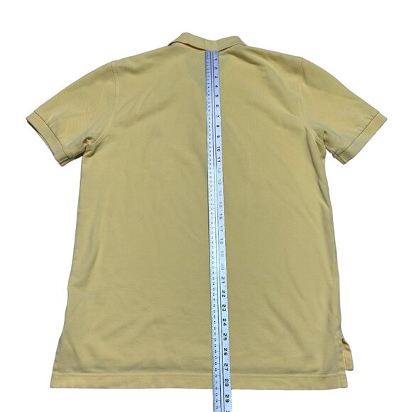 Brooks Brothers Polo Shirt Mens Large Yellow Short Sleeve Slim Fit Casual - Picture 4 of 5